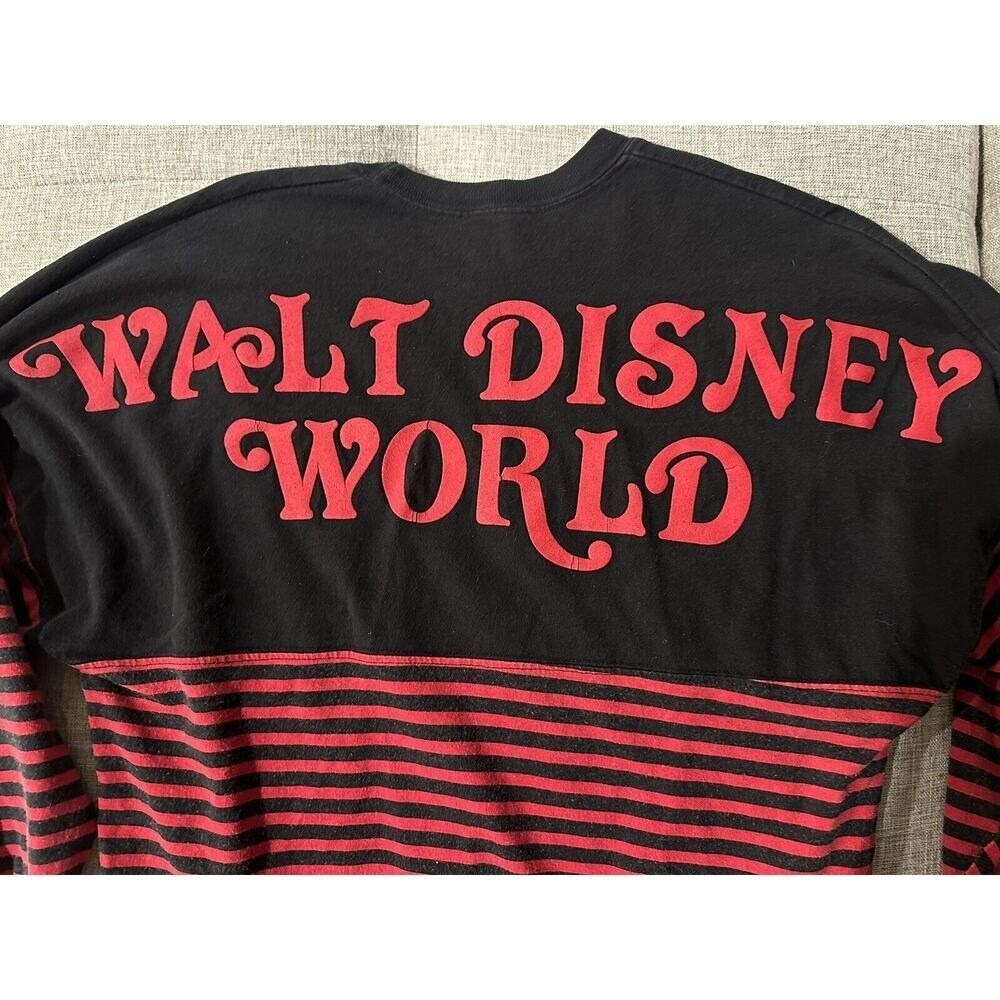 Pirates of the Caribbean‎ Spirit Jersey Shirt Adult XS Red Black Striped Disney - Picture 5 of 10